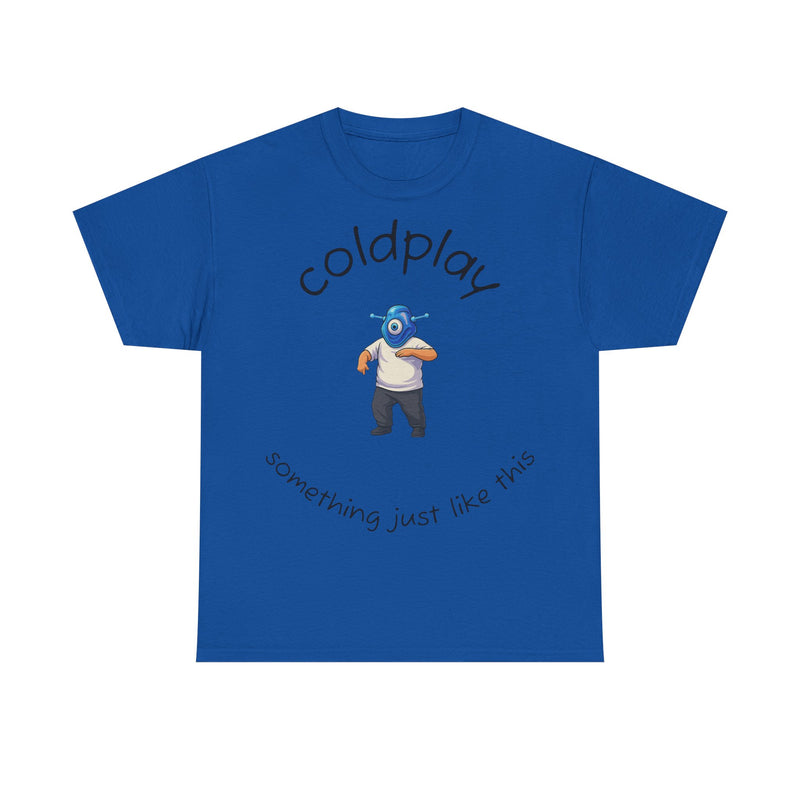 Coldplay Inspired Unisex Heavy Cotton Tee - Music Tee, Band T-Shirt, Concert Outfit, Music Lover Gift, Casual Wear