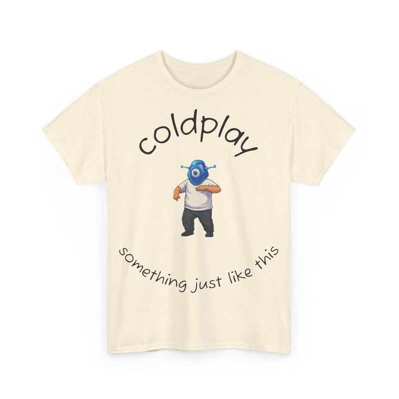 Coldplay Inspired Unisex Heavy Cotton Tee - Music Tee, Band T-Shirt, Concert Outfit, Music Lover Gift, Casual Wear