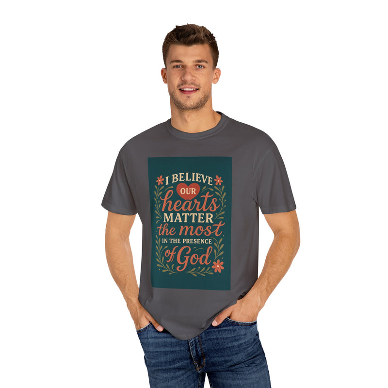 Inspirational god Unisex T-Shirt – Faith, Heartfelt Message, Eco-Friendly, Gift for Religious Occasions, Spiritual Wear, Casual Comfort