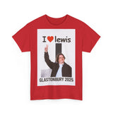 I  Lewis Glastonbury 2025 Unisex Heavy Cotton Tee | Festival Shirt, Concert Apparel, Fan Merchandise, Gift for Music Lovers, Casual Wear
