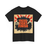 Focus Fight Finish Tee - Motivational T-Shirt, Fitness Shirt, Gym Apparel, Unisex Casual Wear, Gift for Athletes
