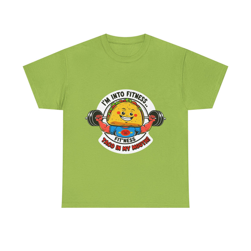 Fitness Taco Tee - Fun Unisex Cotton Shirt, Gym Apparel, Foodie Gift, Workout Fashion, Fitness Humor