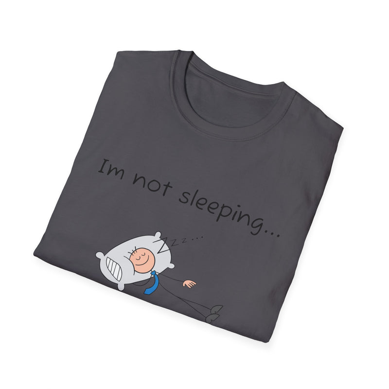 Funny Battery Saving Mode T-Shirt, Unisex Humor Tee, Gift for Friends, Sleepy Shirt, Casual Wear, Unique Graphic Tee
