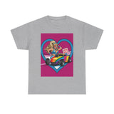 Rainbow Racer Unisex Heavy Cotton Tee | LGBT Pride, Drag Race, Summer Festival, Casual Wear, Gift Idea