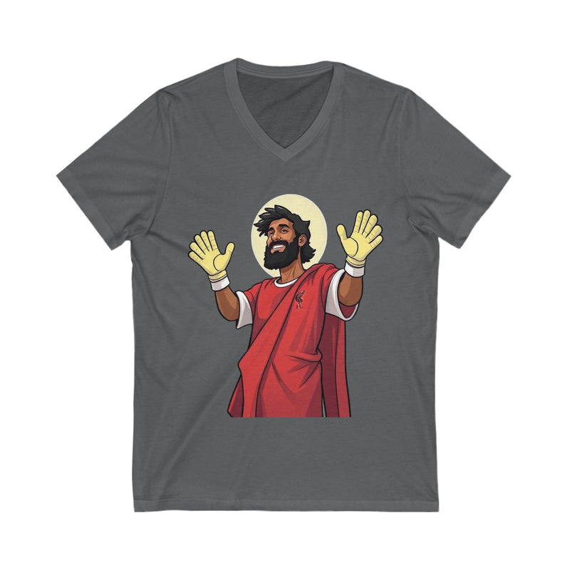 Funny Religious T-Shirt, Unisex V-Neck Tee, Casual Everyday Wear, Great for Gifts, Holiday Celebrations, Christian Humor