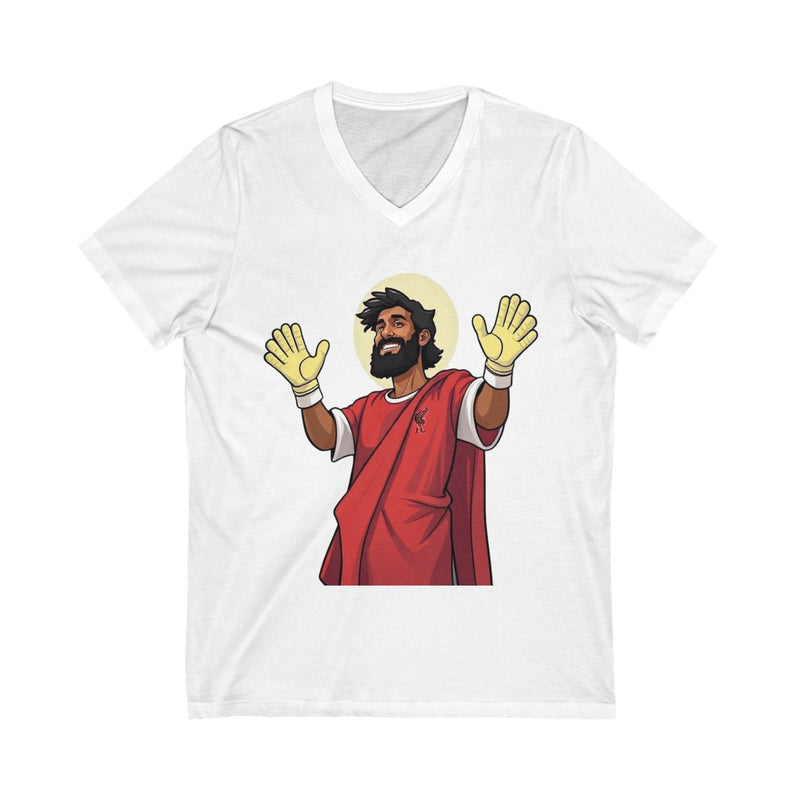 Funny Religious T-Shirt, Unisex V-Neck Tee, Casual Everyday Wear, Great for Gifts, Holiday Celebrations, Christian Humor