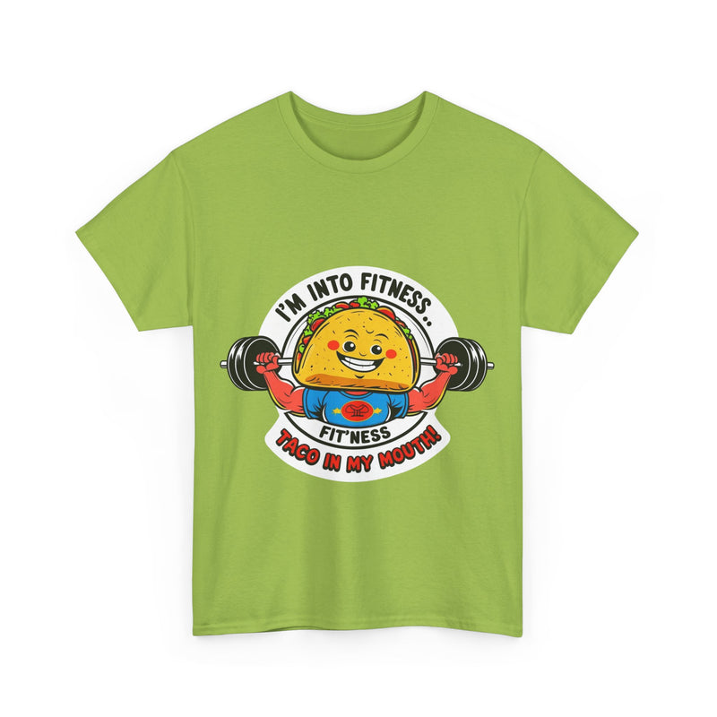 Fitness Taco Tee - Fun Unisex Cotton Shirt, Gym Apparel, Foodie Gift, Workout Fashion, Fitness Humor