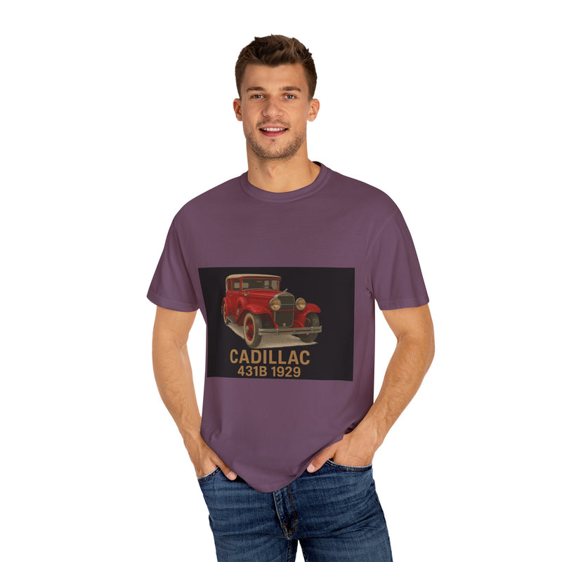 1929 Caddilac T-Shirt, Car Enthusiast Tee, 1929 Cadillac Shirt, Gift for Him, Classic Auto Fashion, Unisex Garment-Dyed Top