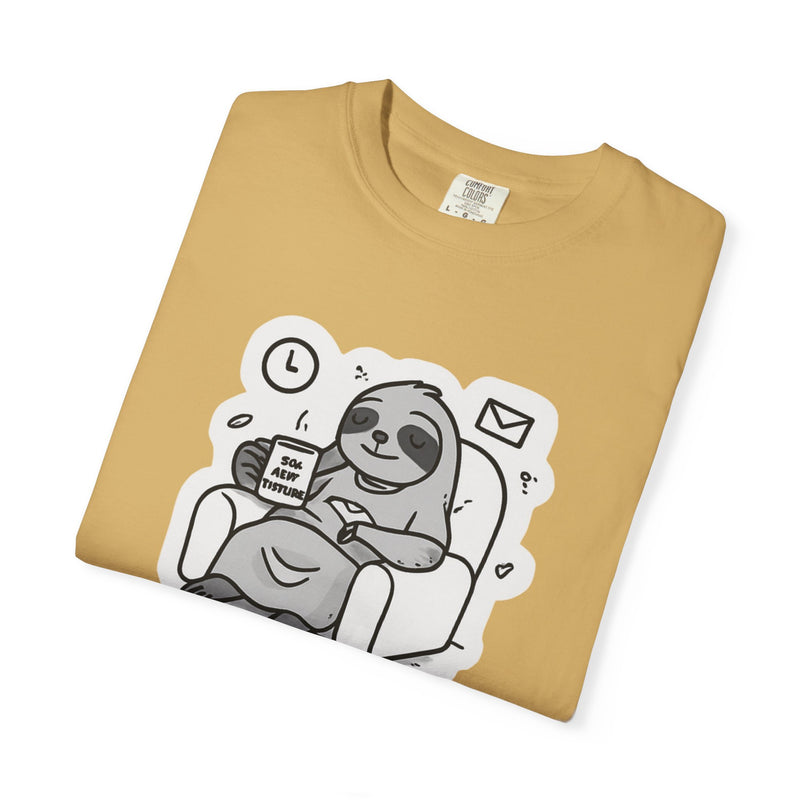 Comfy Sloth T-Shirt - Funny Graphic Tee, Unisex Apparel for Relaxation, Perfect for Lazy Days, Gift for College Students, Outfit Repeater