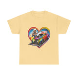 Retro Drag Race Unisex Heavy Cotton Tee, Car Lover Shirt, Vintage Auto Apparel, Gift for Him/Her, Racing Fan Clothes