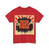 Focus Fight Finish Tee - Motivational T-Shirt, Fitness Shirt, Gym Apparel, Unisex Casual Wear, Gift for Athletes