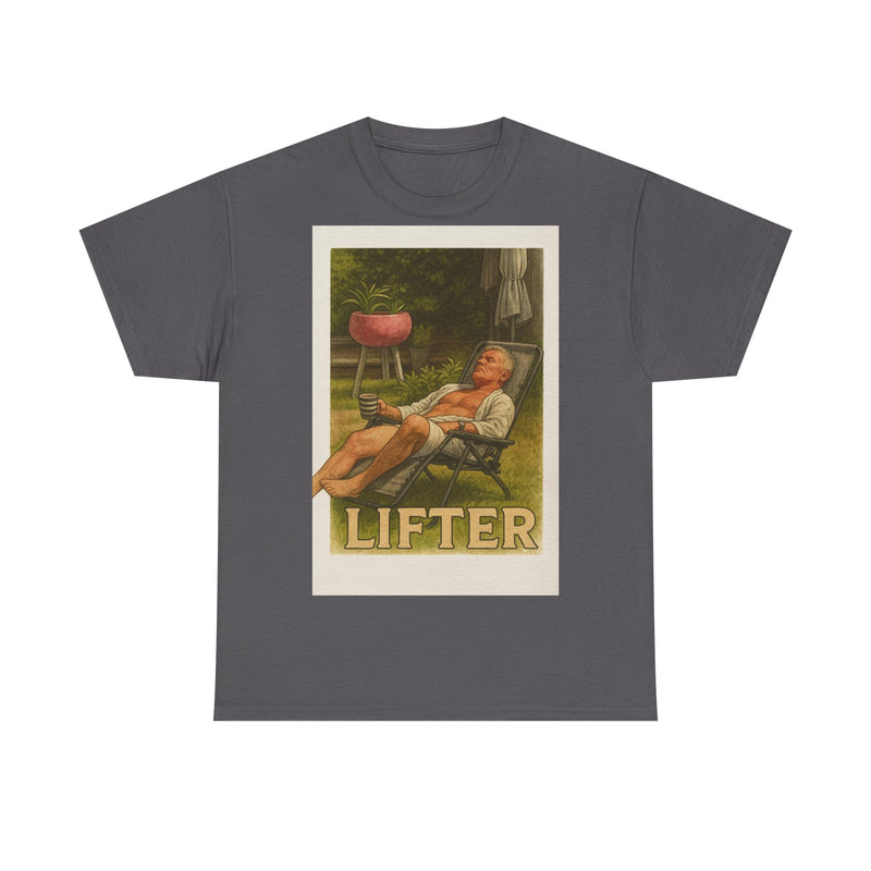 Relaxed Lifter Cotton Tee, Vintage Workout Tee, Unisex Gym Shirt, Casual Fitness Apparel, Gift for Fitness Enthusiasts