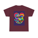 Unisex Heavy Cotton Tee - Retro Drag Race Graphic Tee, Fun Summer Shirt, LGBTQ+ Pride Apparel, Car Enthusiast Gift