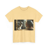 Unisex Heavy Cotton Tee - Playful Nostalgia Shirt, Casual Wear, Gift for Friends, Movie Night, Unique Graphic Tee