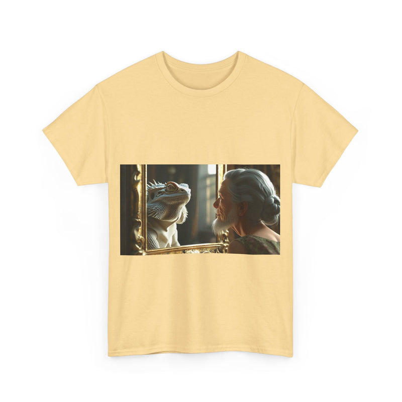 Unisex Heavy Cotton Tee - Playful Nostalgia Shirt, Casual Wear, Gift for Friends, Movie Night, Unique Graphic Tee
