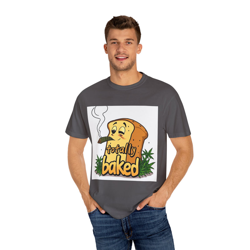 Totally Baked Unisex T-Shirt - Fun, Casual Wear for Stoners, Gift for Friends, High-Quality Cotton Tee, Perfect for 420 Celebrations