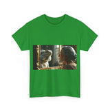 Unisex Heavy Cotton Tee - Playful Nostalgia Shirt, Casual Wear, Gift for Friends, Movie Night, Unique Graphic Tee