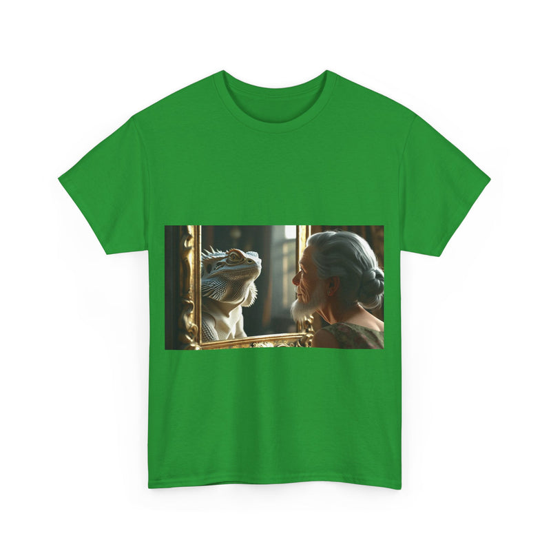 Unisex Heavy Cotton Tee - Playful Nostalgia Shirt, Casual Wear, Gift for Friends, Movie Night, Unique Graphic Tee