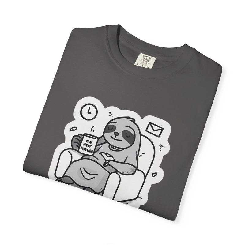 Comfy Sloth T-Shirt - Funny Graphic Tee, Unisex Apparel for Relaxation, Perfect for Lazy Days, Gift for College Students, Outfit Repeater