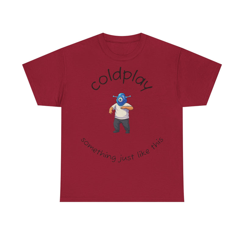Coldplay Inspired Unisex Heavy Cotton Tee - Music Tee, Band T-Shirt, Concert Outfit, Music Lover Gift, Casual Wear