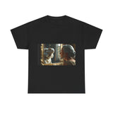 Unisex Heavy Cotton Tee - Playful Nostalgia Shirt, Casual Wear, Gift for Friends, Movie Night, Unique Graphic Tee