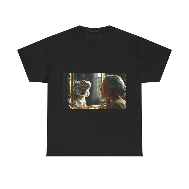 Unisex Heavy Cotton Tee - Playful Nostalgia Shirt, Casual Wear, Gift for Friends, Movie Night, Unique Graphic Tee