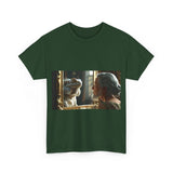 Unisex Heavy Cotton Tee - Playful Nostalgia Shirt, Casual Wear, Gift for Friends, Movie Night, Unique Graphic Tee