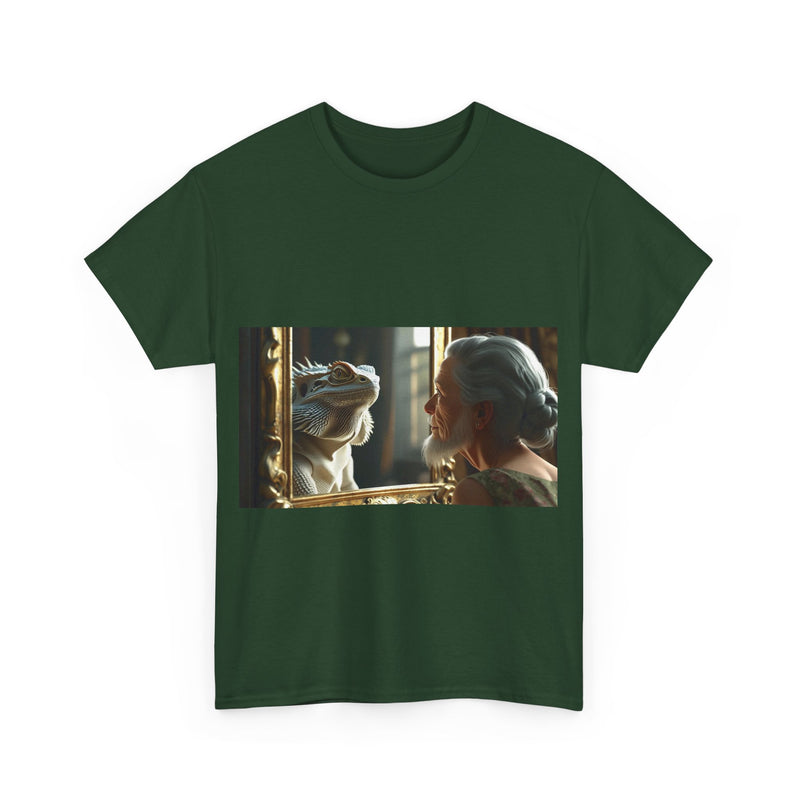 Unisex Heavy Cotton Tee - Playful Nostalgia Shirt, Casual Wear, Gift for Friends, Movie Night, Unique Graphic Tee