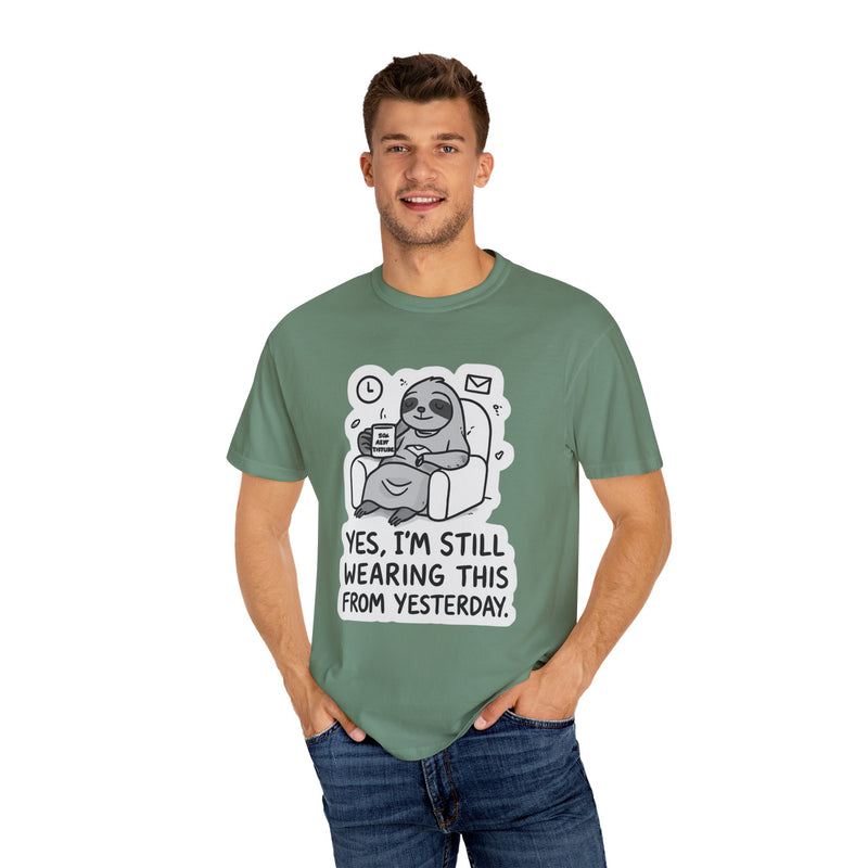 Comfy Sloth T-Shirt - Funny Graphic Tee, Unisex Apparel for Relaxation, Perfect for Lazy Days, Gift for College Students, Outfit Repeater