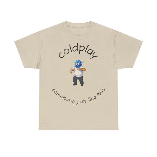 Coldplay Inspired Unisex Heavy Cotton Tee - Music Tee, Band T-Shirt, Concert Outfit, Music Lover Gift, Casual Wear