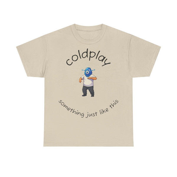 Coldplay Inspired Unisex Heavy Cotton Tee - Music Tee, Band T-Shirt, Concert Outfit, Music Lover Gift, Casual Wear