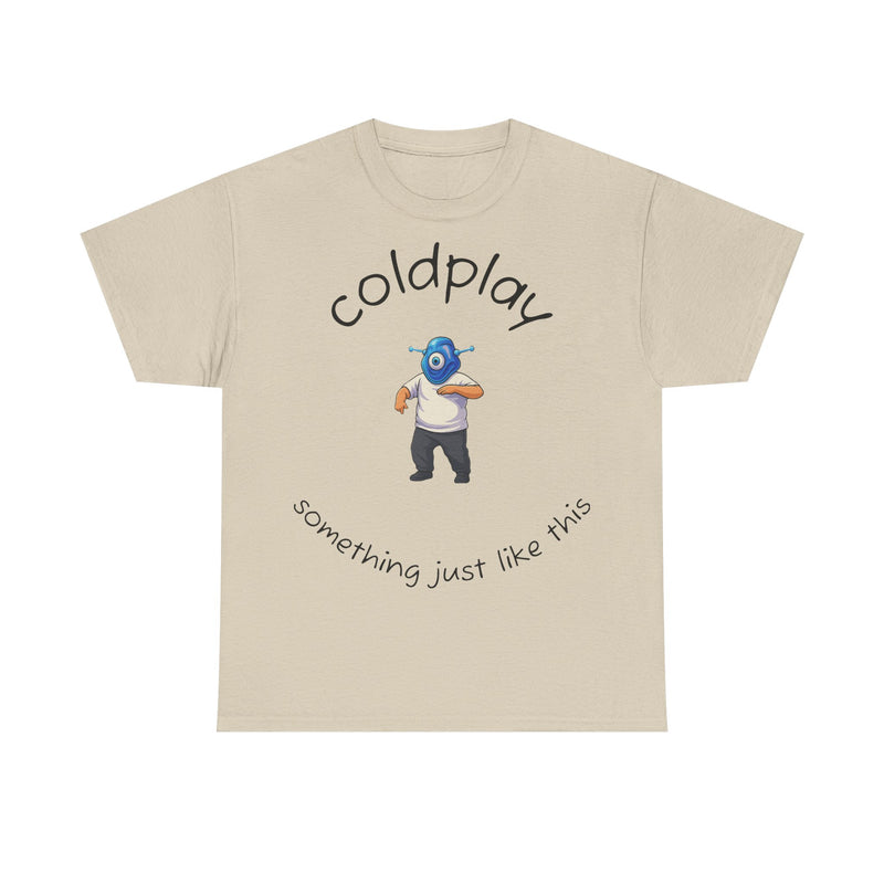 Coldplay Inspired Unisex Heavy Cotton Tee - Music Tee, Band T-Shirt, Concert Outfit, Music Lover Gift, Casual Wear