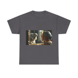 Unisex Heavy Cotton Tee - Playful Nostalgia Shirt, Casual Wear, Gift for Friends, Movie Night, Unique Graphic Tee