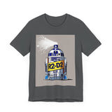 R2-D2 Inspired Unisex Jersey Tee - Fun Graphic Shirt, Space Lover Gift, Nerdy Apparel, Geek Fashion, Birthday Present, Casual Wear