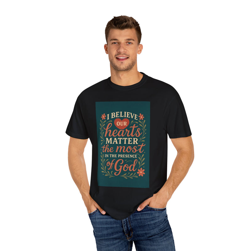 Inspirational god Unisex T-Shirt – Faith, Heartfelt Message, Eco-Friendly, Gift for Religious Occasions, Spiritual Wear, Casual Comfort
