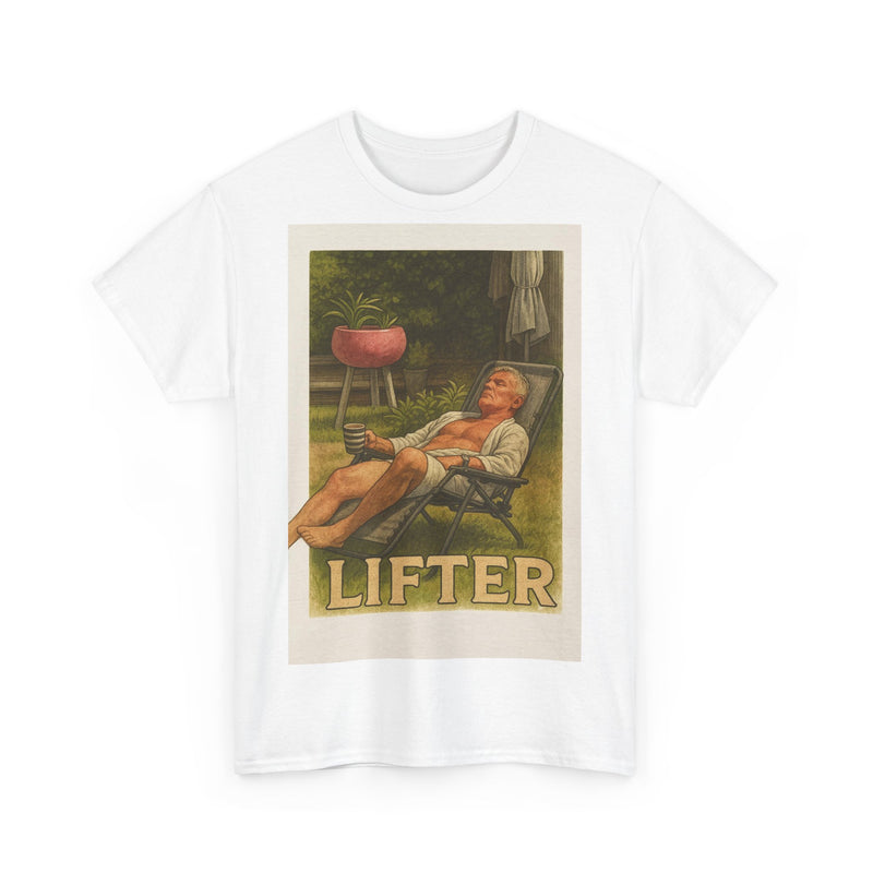 Relaxed Lifter Cotton Tee, Vintage Workout Tee, Unisex Gym Shirt, Casual Fitness Apparel, Gift for Fitness Enthusiasts