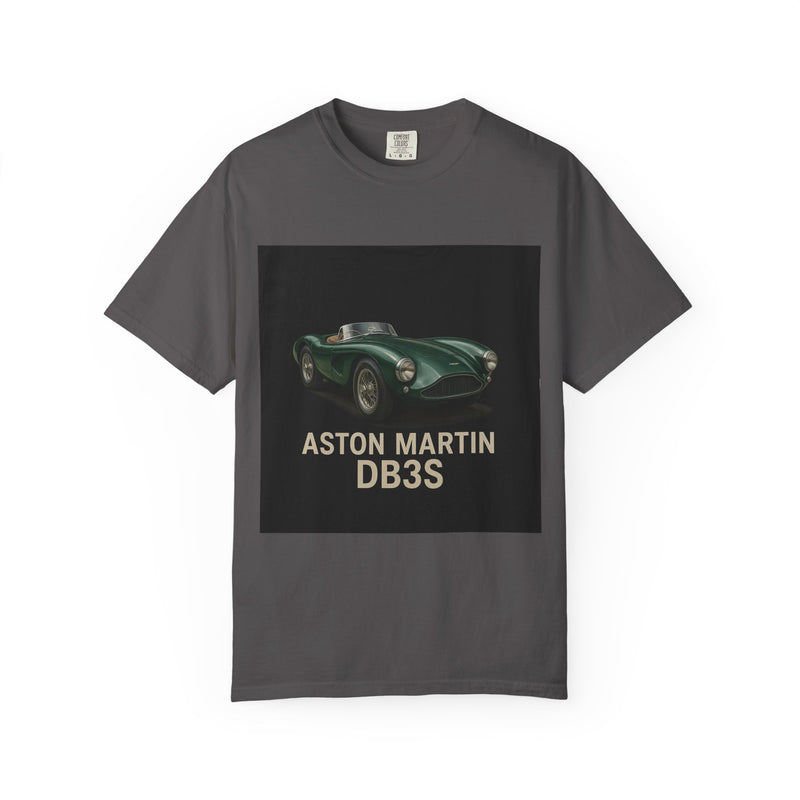 Aston Martin DB3S Unisex Garment-Dyed T-shirt, Car Enthusiast Tee, Vintage Auto Apparel, Perfect Gift for Him, Birthday or Christmas