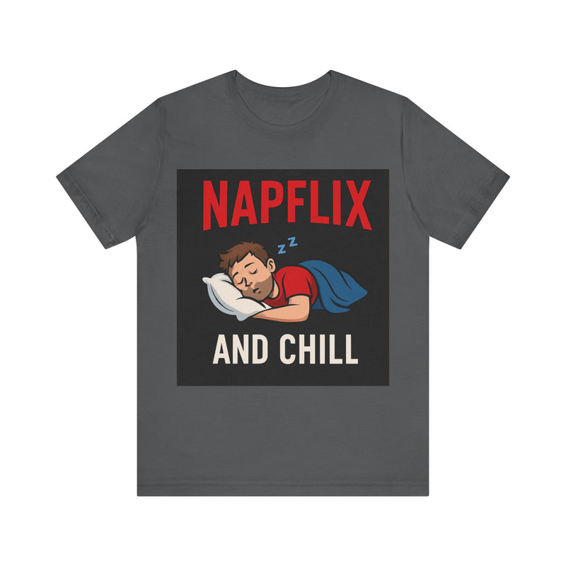 Napflix and Chill Unisex Jersey Tee, Comfortable Lounge T-Shirt, Gift for Nap Lovers, Cozy Sleep Shirt for Relaxation, Perfect for [...]