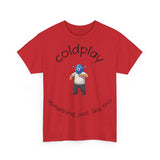 Coldplay Inspired Unisex Heavy Cotton Tee - Music Tee, Band T-Shirt, Concert Outfit, Music Lover Gift, Casual Wear