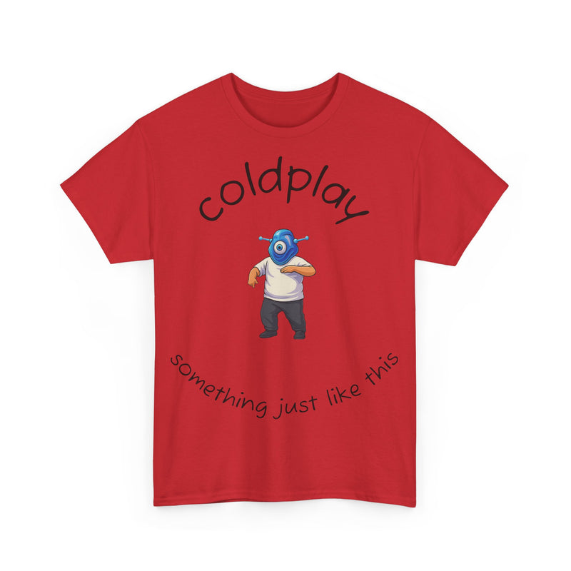 Coldplay Inspired Unisex Heavy Cotton Tee - Music Tee, Band T-Shirt, Concert Outfit, Music Lover Gift, Casual Wear