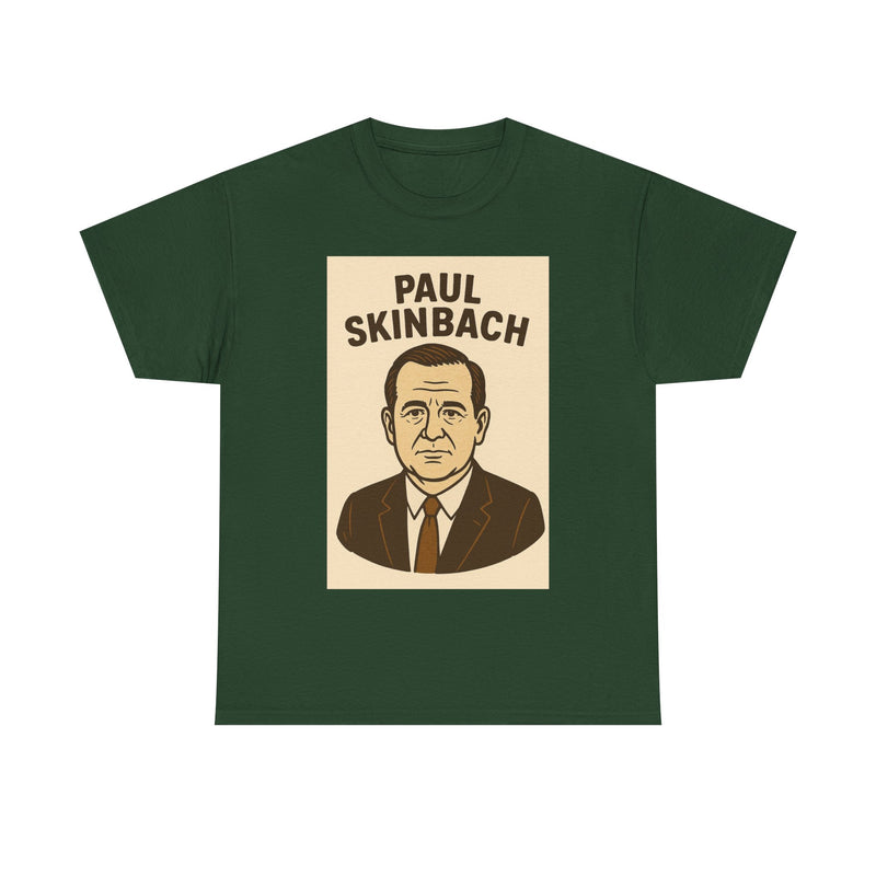Retro Graphic Tee - Paul Skinbach, Vintage Style Shirt, Casual Wear, Gift for Him, Unisex Cotton T-Shirt