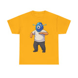Whimsical Alien Graphic Tee for Casual Wear, Unisex Cotton T-Shirt, Fun Gift for Sci-Fi Lovers, Unique Everyday Wear, Cool Graphic Design