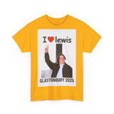 I  Lewis Glastonbury 2025 Unisex Heavy Cotton Tee | Festival Shirt, Concert Apparel, Fan Merchandise, Gift for Music Lovers, Casual Wear