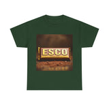 Unisex Cotton Tee with ESCO Design, Casual Graphic Tee, Streetwear Style, Gift for Food Lovers, Ideal for Parties and Celebrations