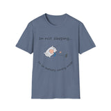 Funny Battery Saving Mode T-Shirt, Unisex Humor Tee, Gift for Friends, Sleepy Shirt, Casual Wear, Unique Graphic Tee