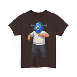 Whimsical Alien Graphic Tee for Casual Wear, Unisex Cotton T-Shirt, Fun Gift for Sci-Fi Lovers, Unique Everyday Wear, Cool Graphic Design