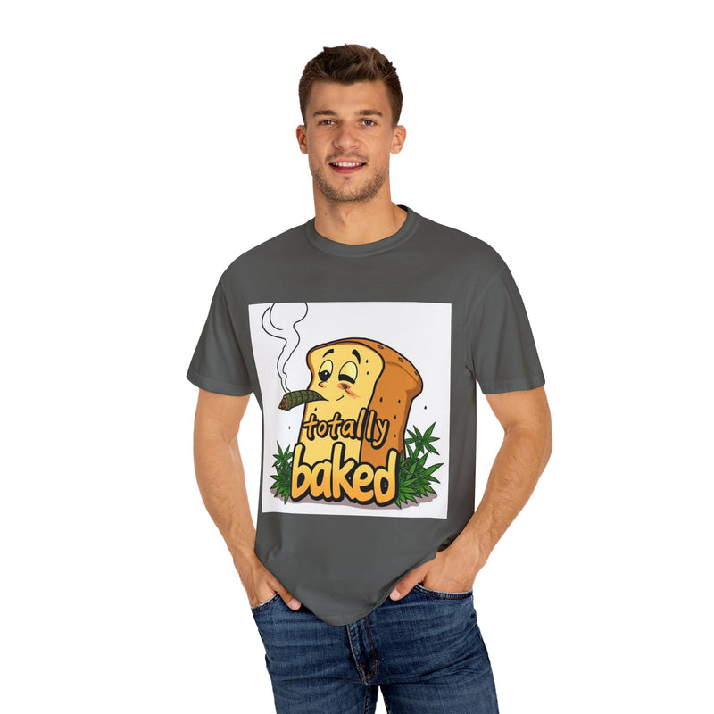Totally Baked Unisex T-Shirt - Fun, Casual Wear for Stoners, Gift for Friends, High-Quality Cotton Tee, Perfect for 420 Celebrations