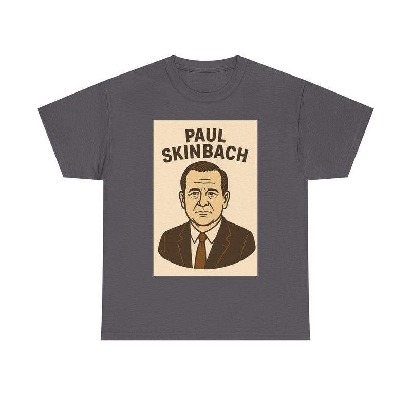 Retro Graphic Tee - Paul Skinbach, Vintage Style Shirt, Casual Wear, Gift for Him, Unisex Cotton T-Shirt