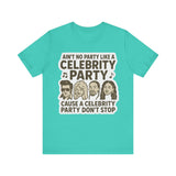 Celebrity Party Unisex Tee – Perfect for Parties, Concerts, Birthdays, Gift for Music Lovers, Trendy Graphic Shirt