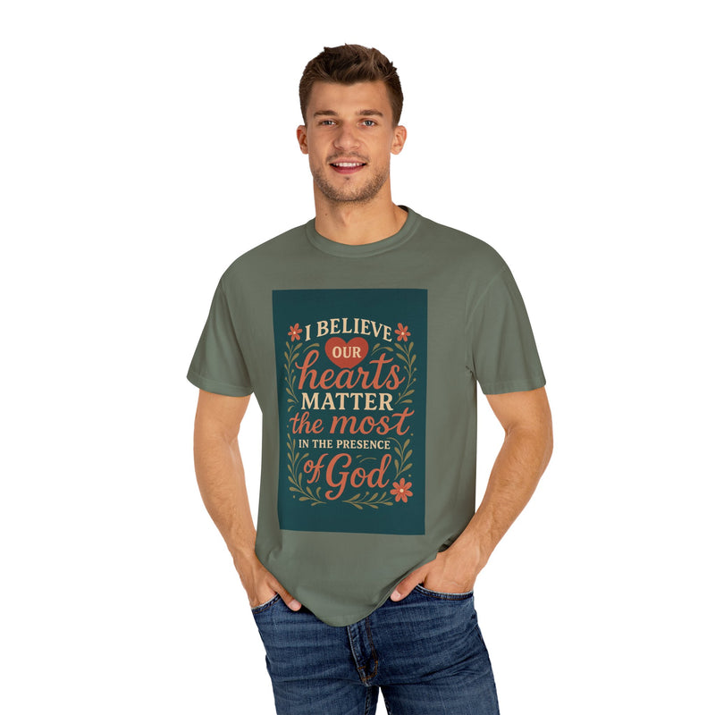 Inspirational god Unisex T-Shirt – Faith, Heartfelt Message, Eco-Friendly, Gift for Religious Occasions, Spiritual Wear, Casual Comfort